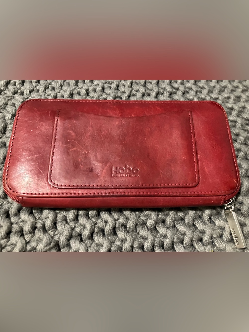 Hobo International red leather wallet